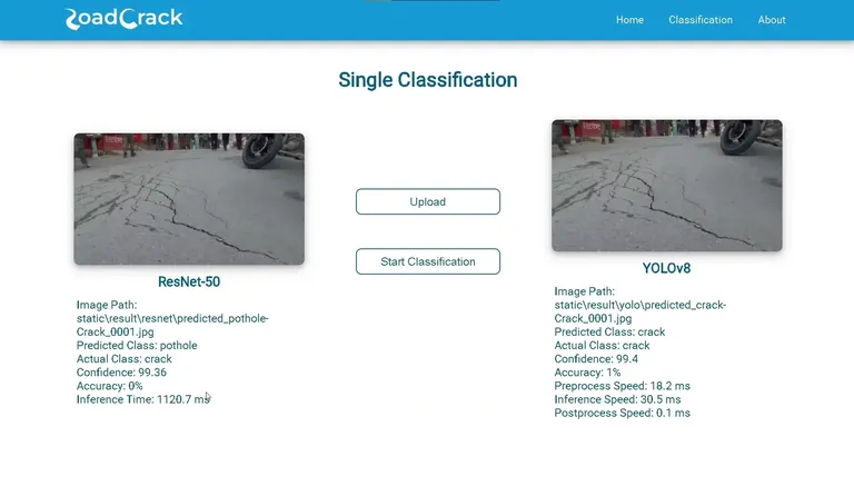 Road Crack Classification, ResNet vs YOLO
